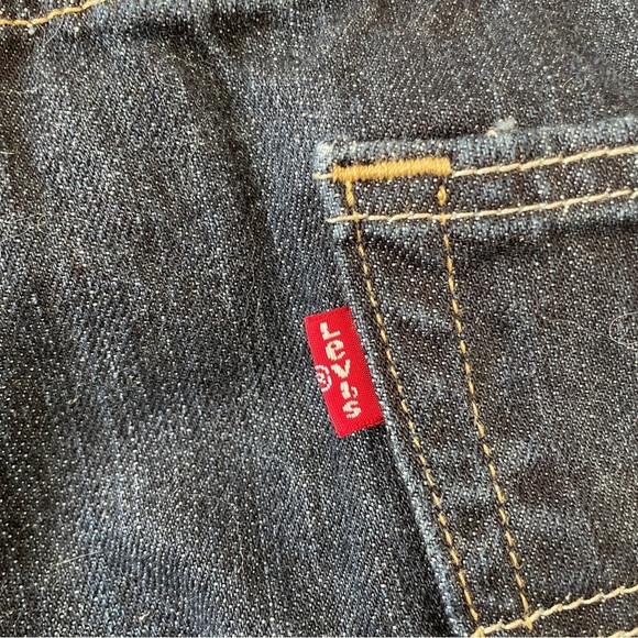 Levi's 550™ Relaxed Fit Straight Leg Baggy Dark Stonewash Jeans, Size 34 30 - Picture 9 of 13